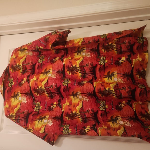 Double Decker 2XL Button Up Shortsleeve Caribbean Shirt NWOT - Picture 7 of 8